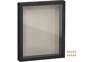 SONGMICS 11x14 inches Box Picture Frame, Deep Keepsake Shadow Box, Picture Frame...