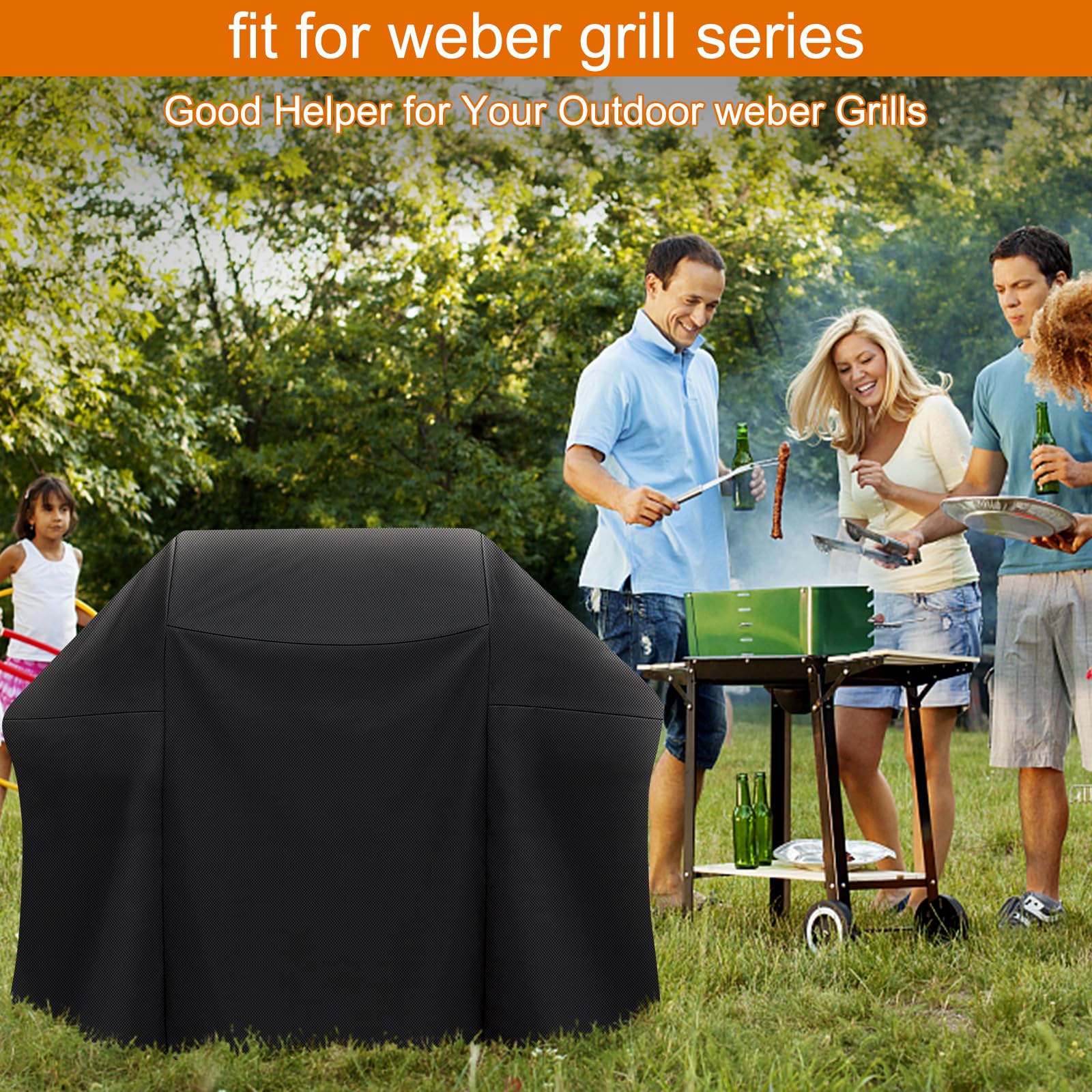 Grillabdeckung für Enders Monroe Pro 3 SIK Turbo/Monroe Pro 4 SIK mit Kocher(ab 2020),Kansas 3 + 4 Brenner, Boston 4 IK mit Kocher, Gasgrill Abdeckhaube Wasserdicht Wetterfest Abdeckplane