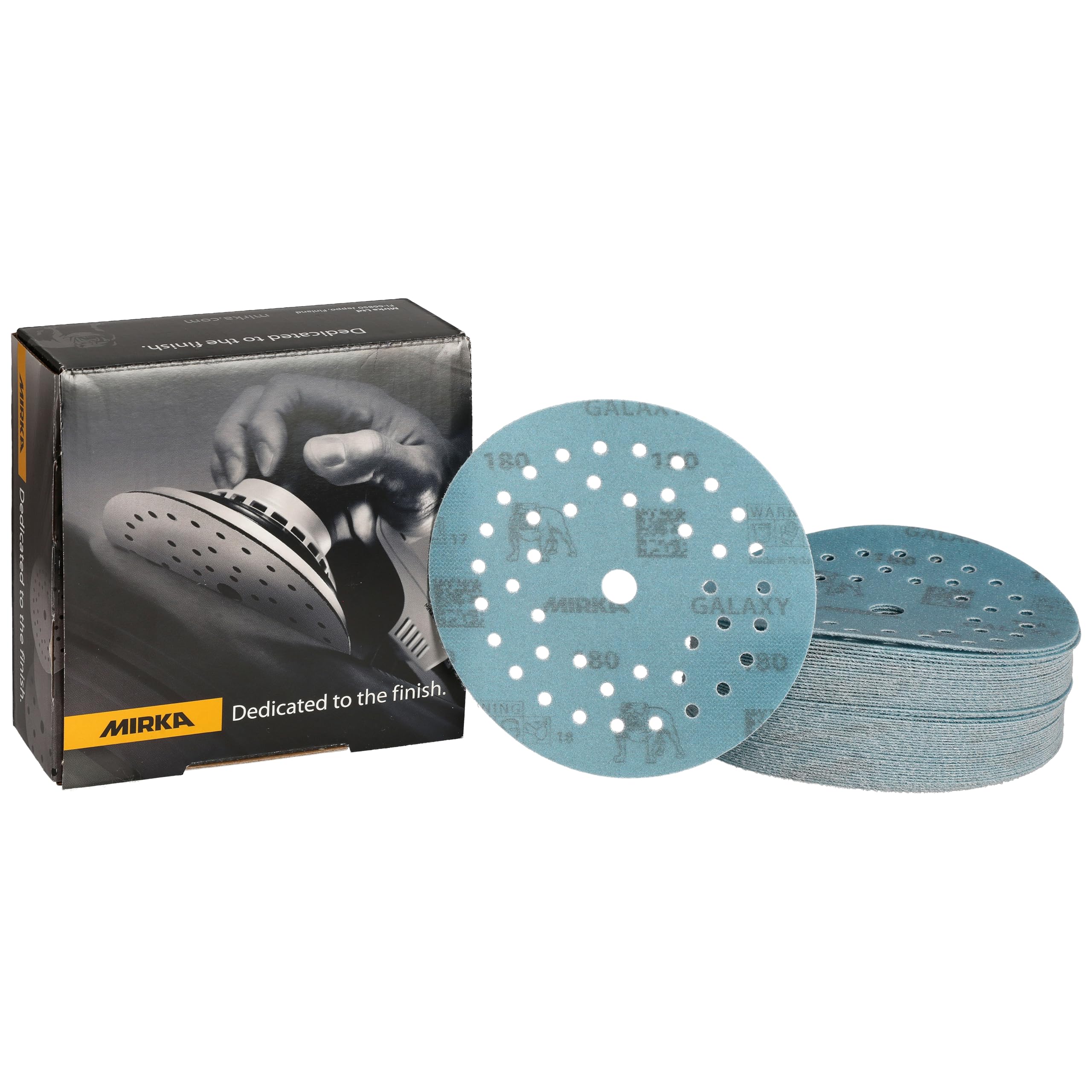 Mirka - abrasive sheets - Galaxy Multifit 125mm Hook & Loop grit 180