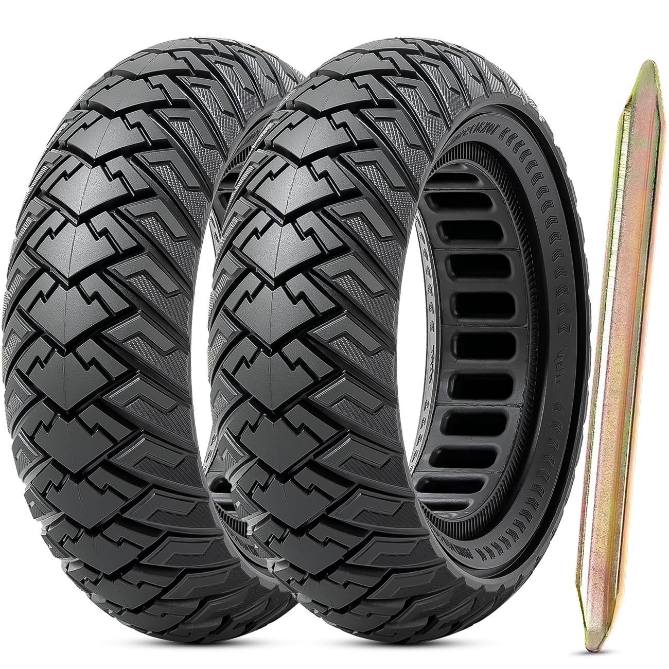 Amazon.com: 2 PCS 10x3.0 255x80 (80/65-6) Solid Tire,10 Inches