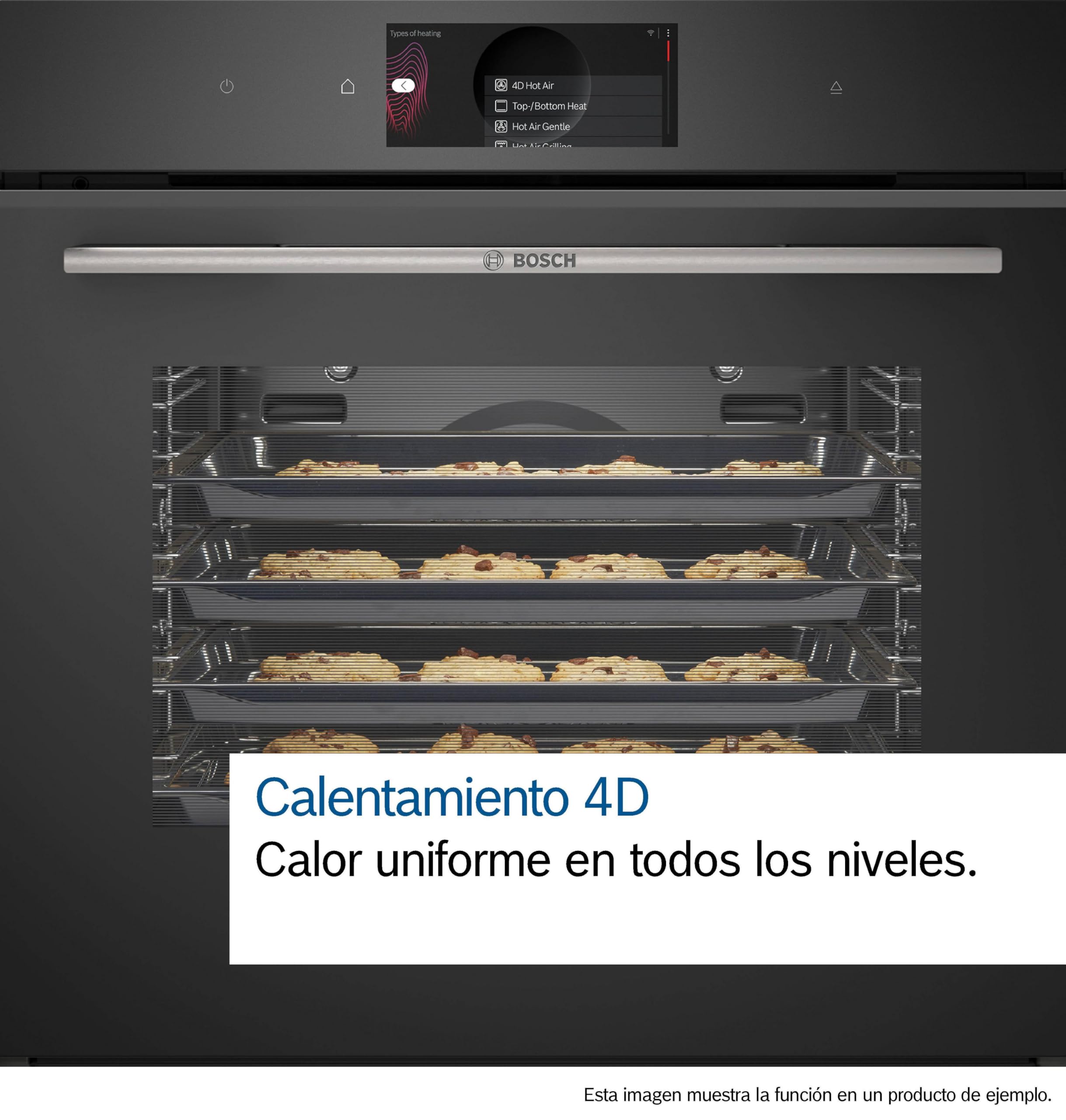 Bosch, Horno Multifunción, Vapor Añadido, Serie 8, AirFry, negro, HRG7361B1 | Cocina saludable y sabrosa con platos jugosos por dentro y crujientes por fuera.
