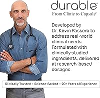Vista 2 de Durable Heart – Bergamonte Citrus Bergamot 1,000 mg + Olive Leaf Extract + Vitamin C - Heart Health Supplement for Healthy Cholesterol - Doctor