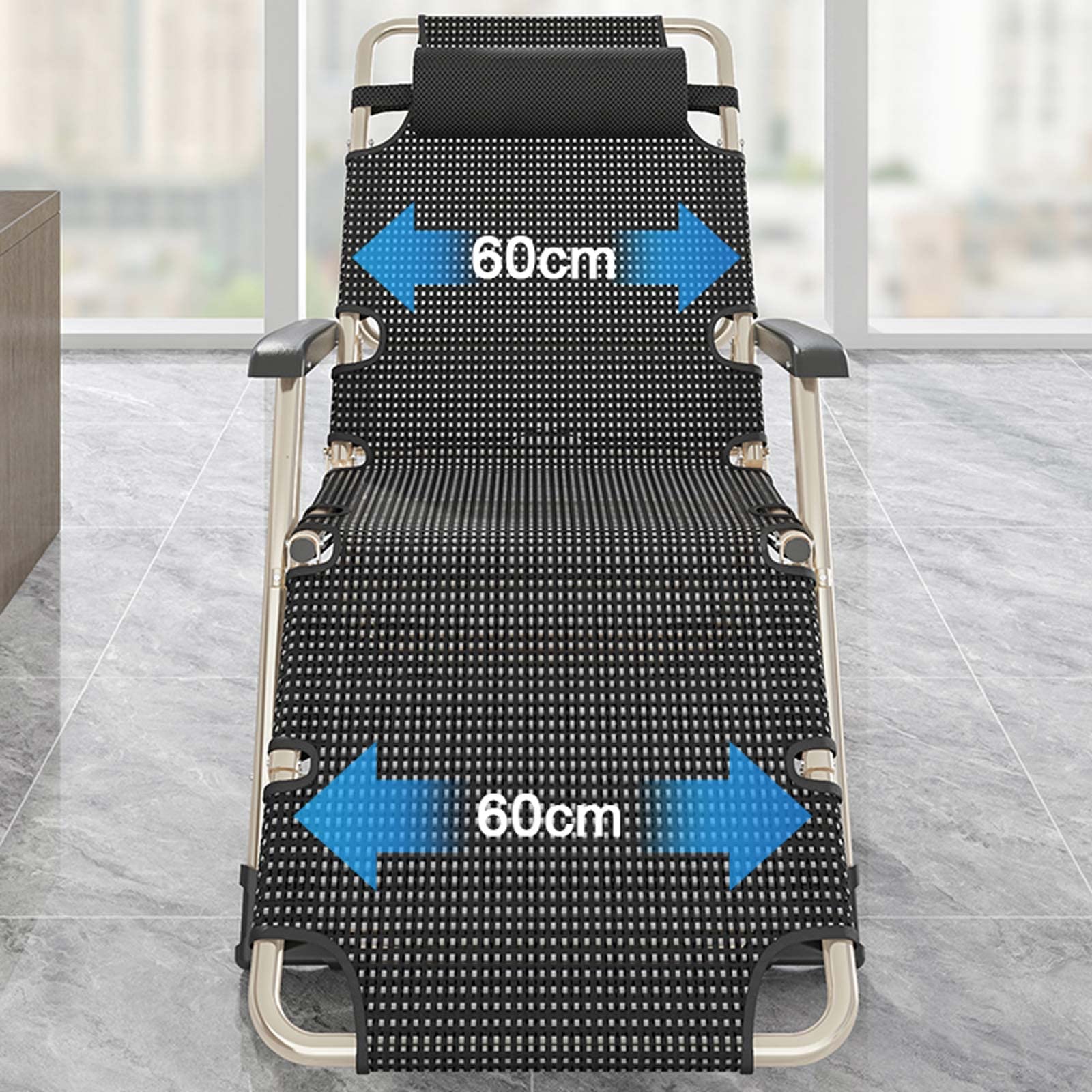 Sedia a sdraio extra large Zero Gravity per persone pesanti leggera reclinabile per giardino, spiaggia e prendere il sole, supporta fino a 300 kg