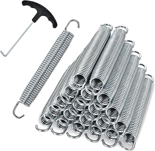 Miniatura 1 de Giantex Muelles galvanizados para trampolín de 7 pulgadas, kit de repuesto de resorte de alambre de acero, piezas de trampolín duraderas de alta