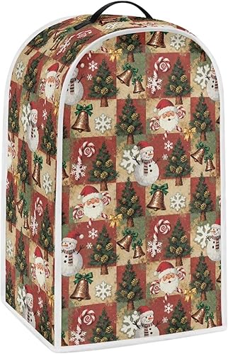 Cubierta para licuadora con impresión navideña, cubierta antipolvo para cocina, procesador de alimentos, cubiertas antipolvo con asa, fácil de