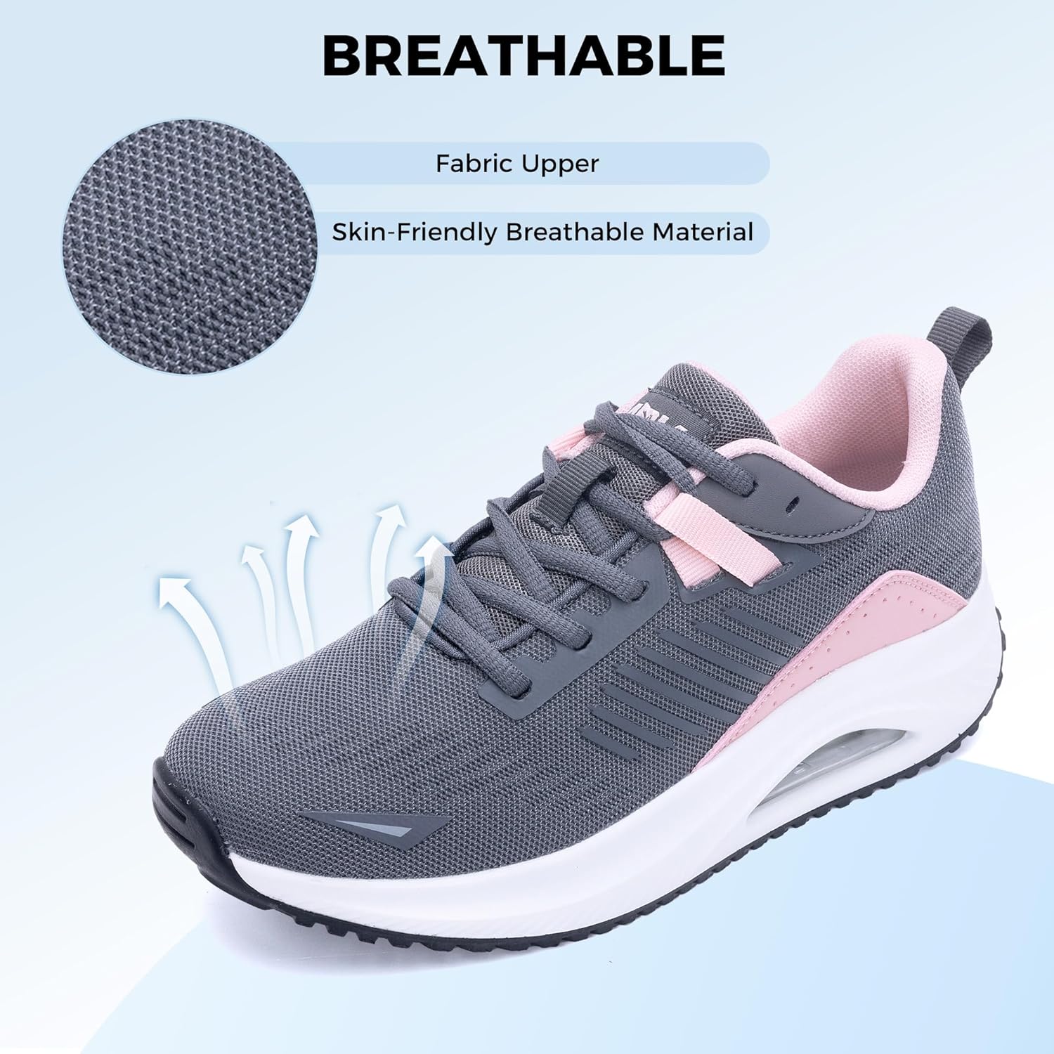 Womens Walking Shoes Arch Support Orthotic Fashion Sneakers Tennis Shoes for Plantar Fasciitis Pain Relief Pain Relief US 5.5-11 - Image 5