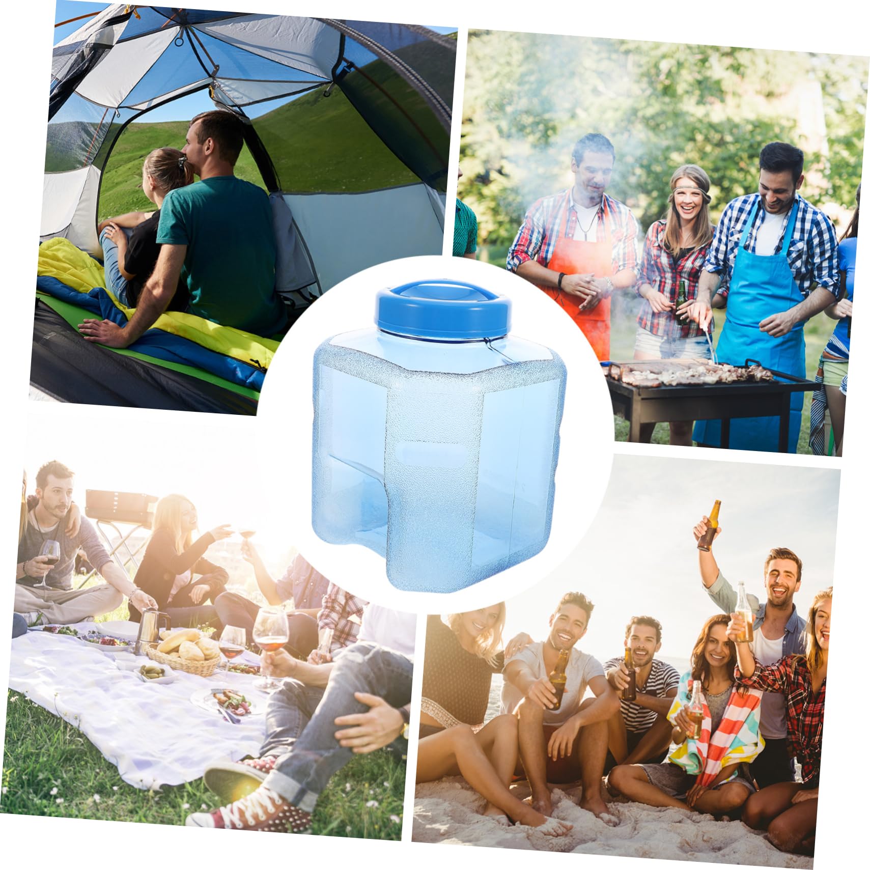 BESPORTBLE Wasserbehälter Camping-wasserkanister Fassungsvermögen Leicht Zu Transportieren Wiederverwendbar Für Outdoor-aktivitäten Und Aufbewahrungszwecke