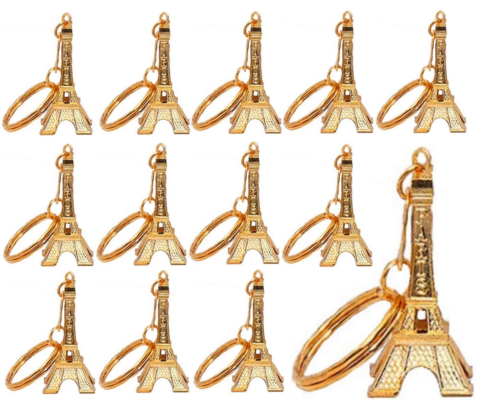 Autre Lot de 50 Porte Clés Tour Eiffel Doré