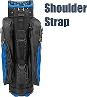 Vista 6 de Bolsa para carrito de golf Bolsa de golf A181 ligera 14 divisores de longitud completa Correas de hombro Múltiples bolsillos