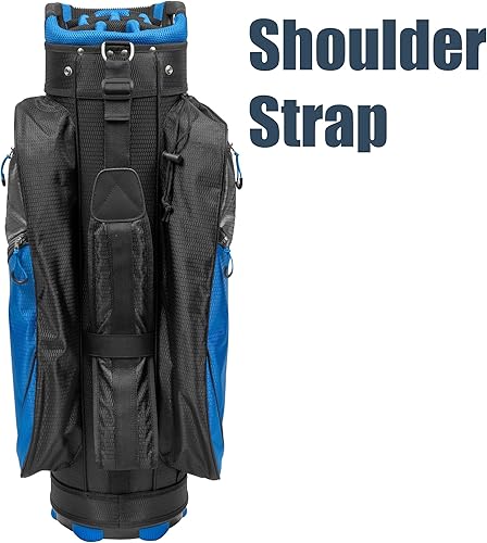 Miniatura 8 de Bolsa para carrito de golf  Bolsa de golf  A181 ligera 14 divisores de longitud completa  Correas de hombro  Múltiples bolsillos