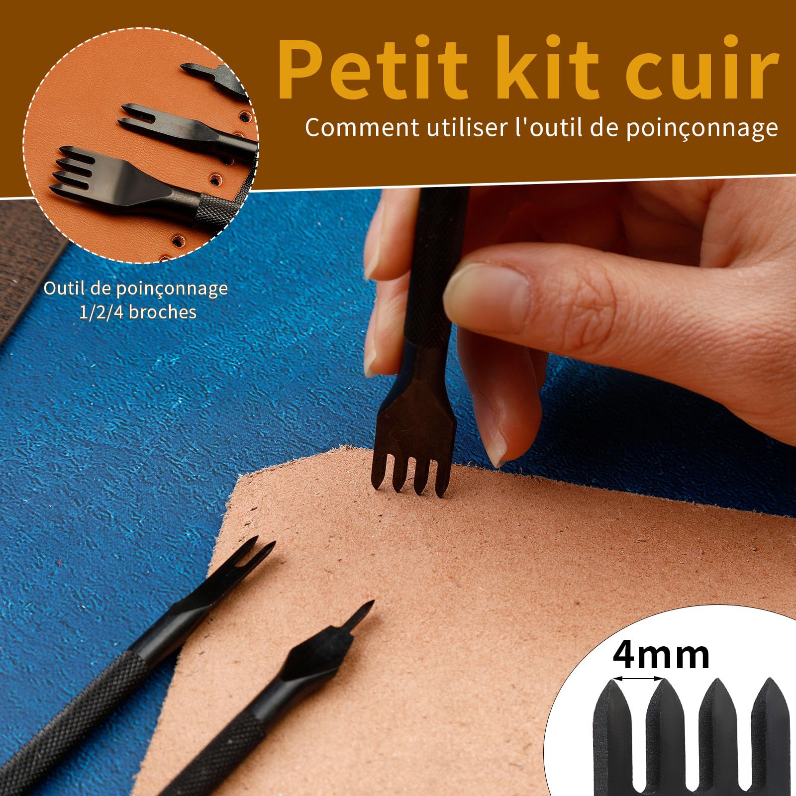 BAOSROY Kit di Riparazione per Pelle,Crea di Riparazione in Pelle,Kit