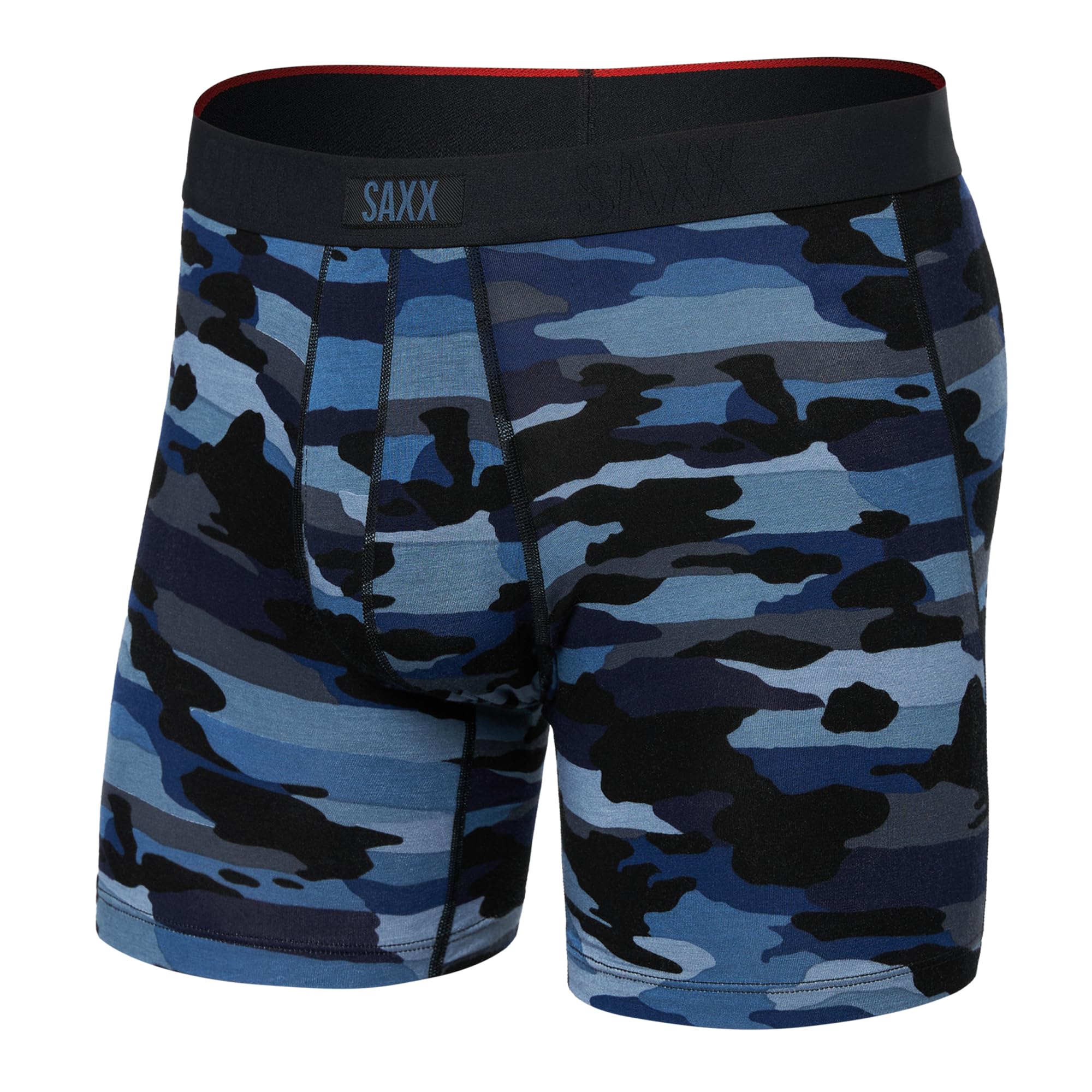 Saxx Mens Vibe Xtra Boxer Brief Fly L CLOUDBANK CAMO NAVY