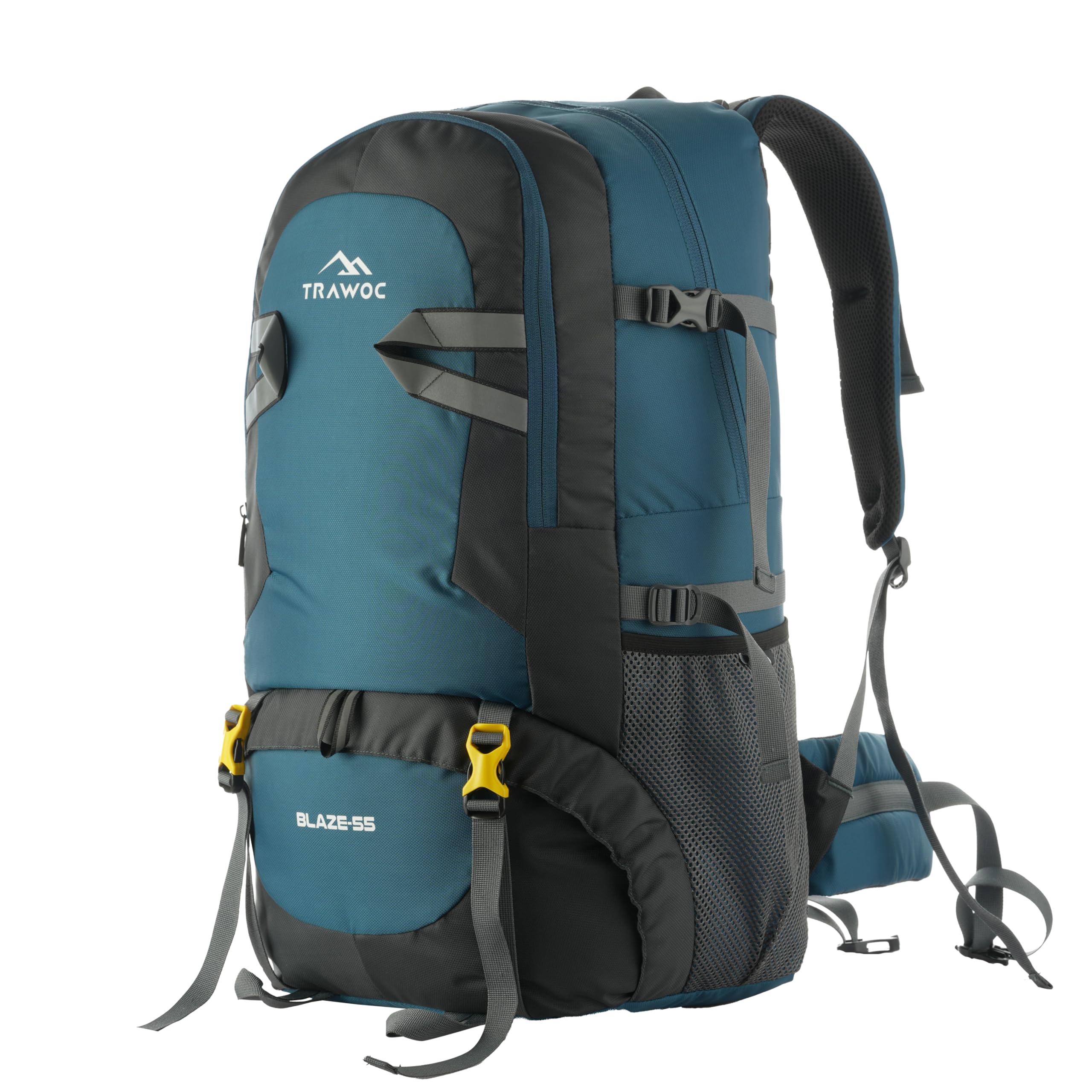- BLAZE 55 Liter Travel Backpack Daypack Bag for Camping Hiking Trekking Bag for Men & Women, English Blue, SHK014, 3 Year Warranty
