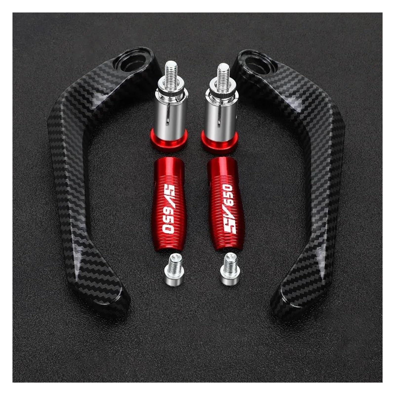Yuhow Red Motorcycle Joystick Guards For Suzuki Sv650 Sv 650 Sv650s Sv650x(Red)