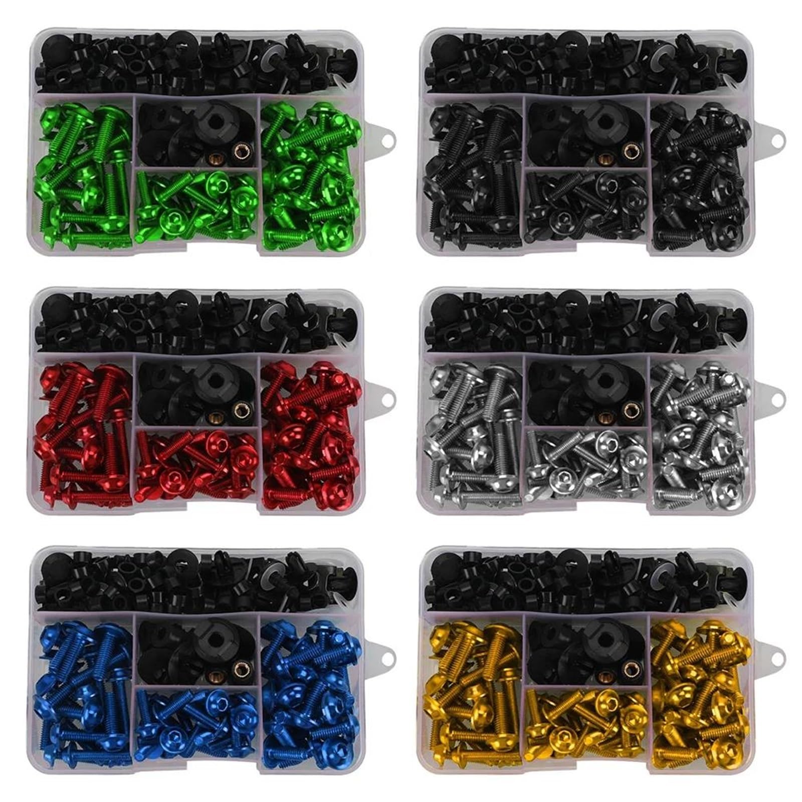 Dadi Clip Kit Di Bulloni Per Carenatura Moto Per Per ER5 Per ER6F Per ER6N Elementi Fissaggio Per Cupolino Set Viti Fissaggio Moto