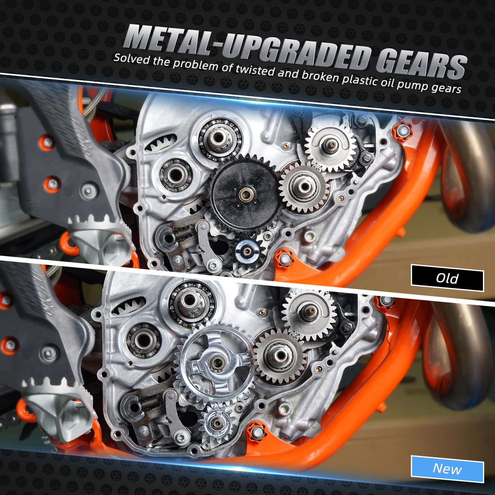 NICECNC Ingranaggio folle della pompa dell'olio motore | Compatibile con KTM 250 350 SX-F XC-F 2016-2022 250 350 EXC-F EXC XCF-W 2017-2022, compatibile con Husqvarna 250 350 FC FX