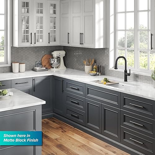 Miniatura 14 de KRAUS Allyn KPF-4102SFSB - Grifo de cocina industrial de una sola manija en acero inoxidable negro sin manchas, KPF-4102SFSB