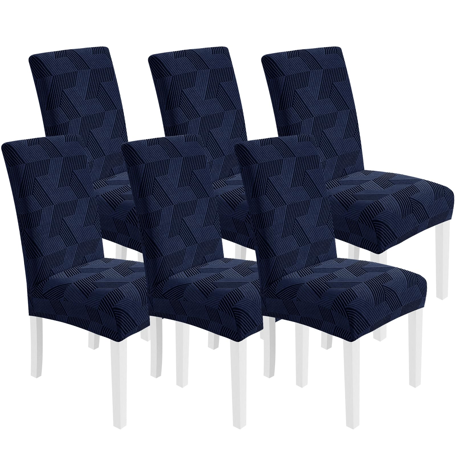 CYCMACO Velluto Coprisedie Con Schienale 6 Pezzi, Coprisedia Cucina Elasticizzato, Universale Copri Sedie Soggiorno, Fodera Sedia Con Schienale Alto, Chair Cover, Caffè