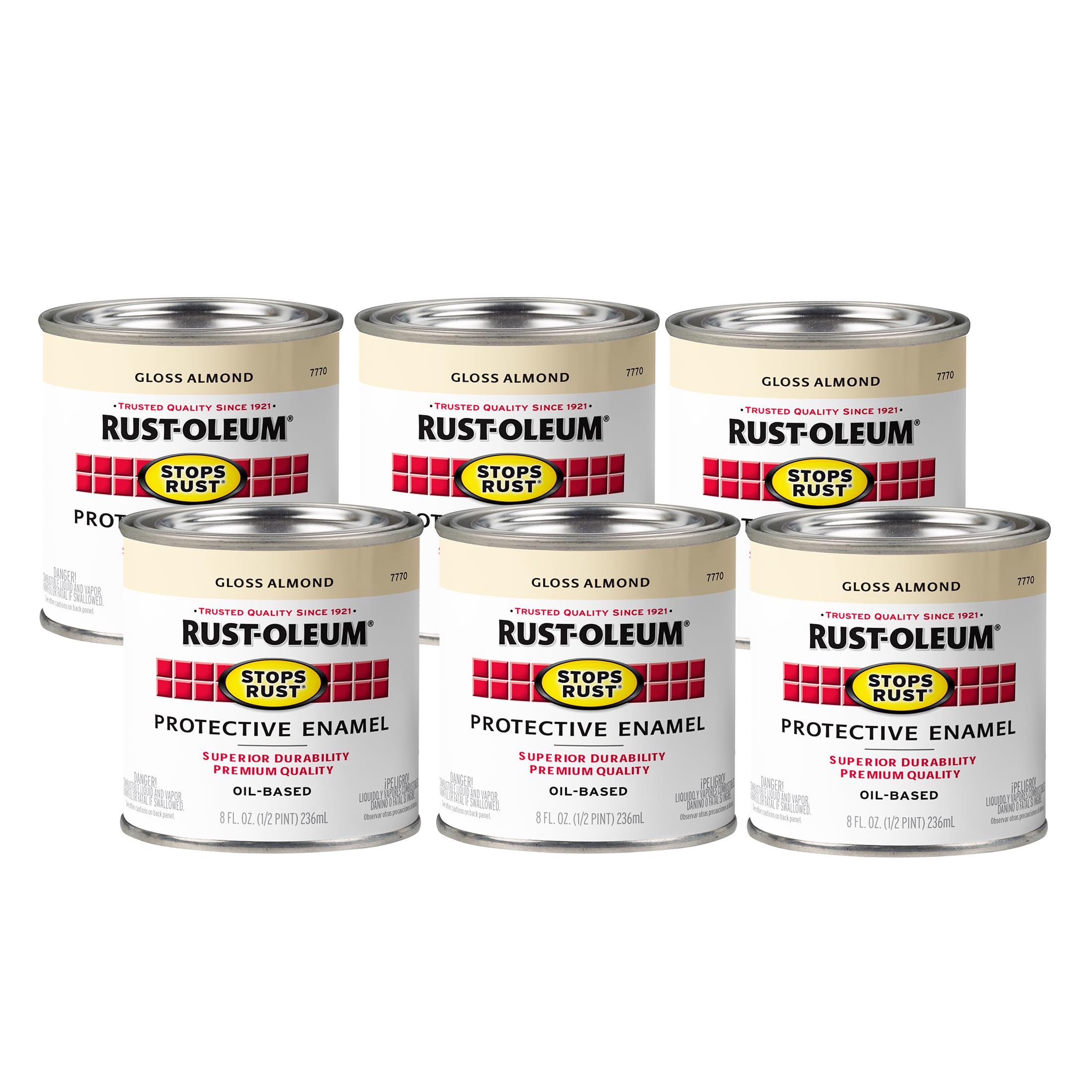 Rust-Oleum Stops Rust Brush On Protective Enamel Paint, Gloss Almond