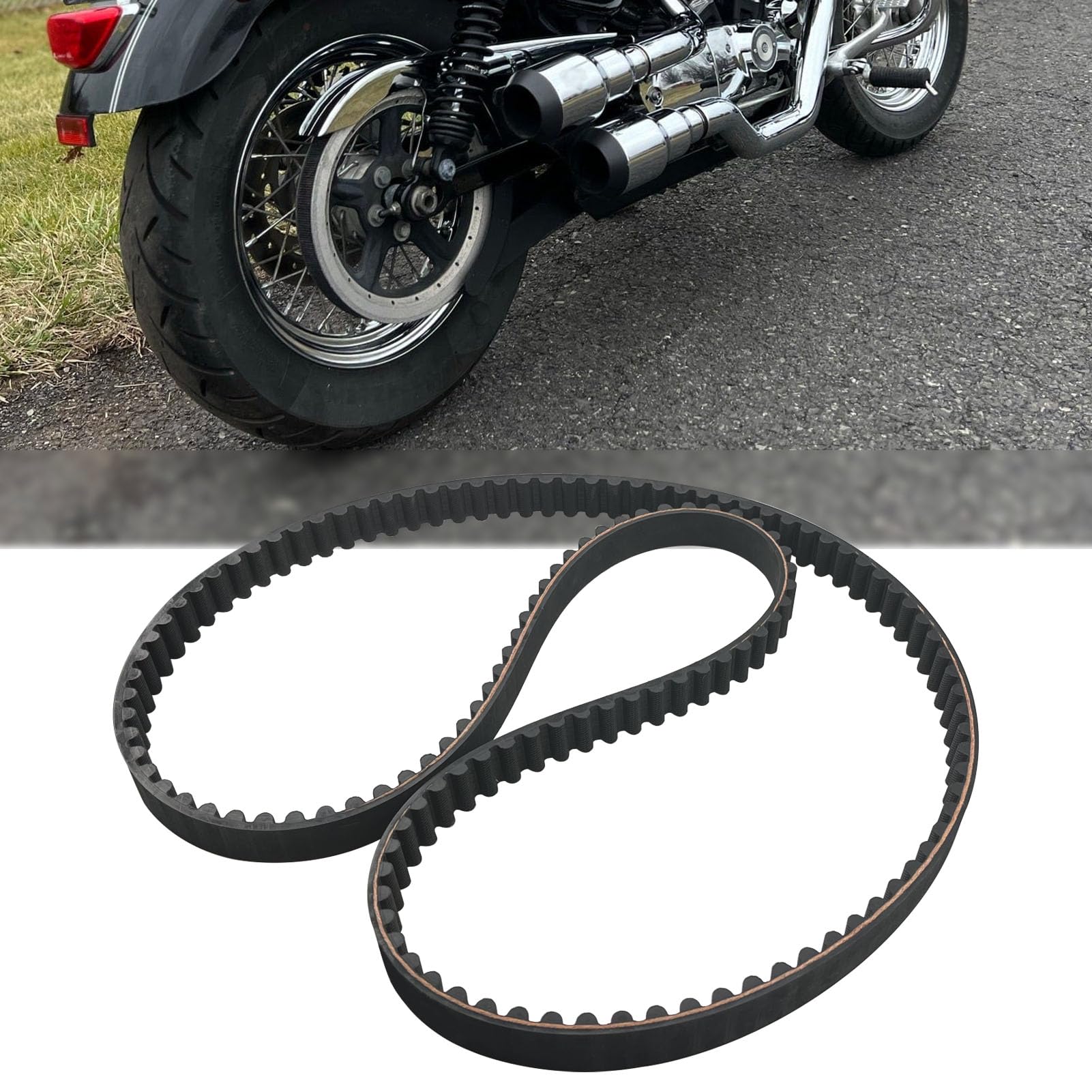 Gyuptrk Rear Drive Belt 137t Fit For Harley Davidson