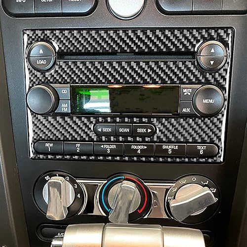 Miniatura 5 de NVCNX Real Premium - Adhesivo de fibra de carbono para tablero de CD de automóvil, cubierta de panel de CD, ajuste de consola interior compatible