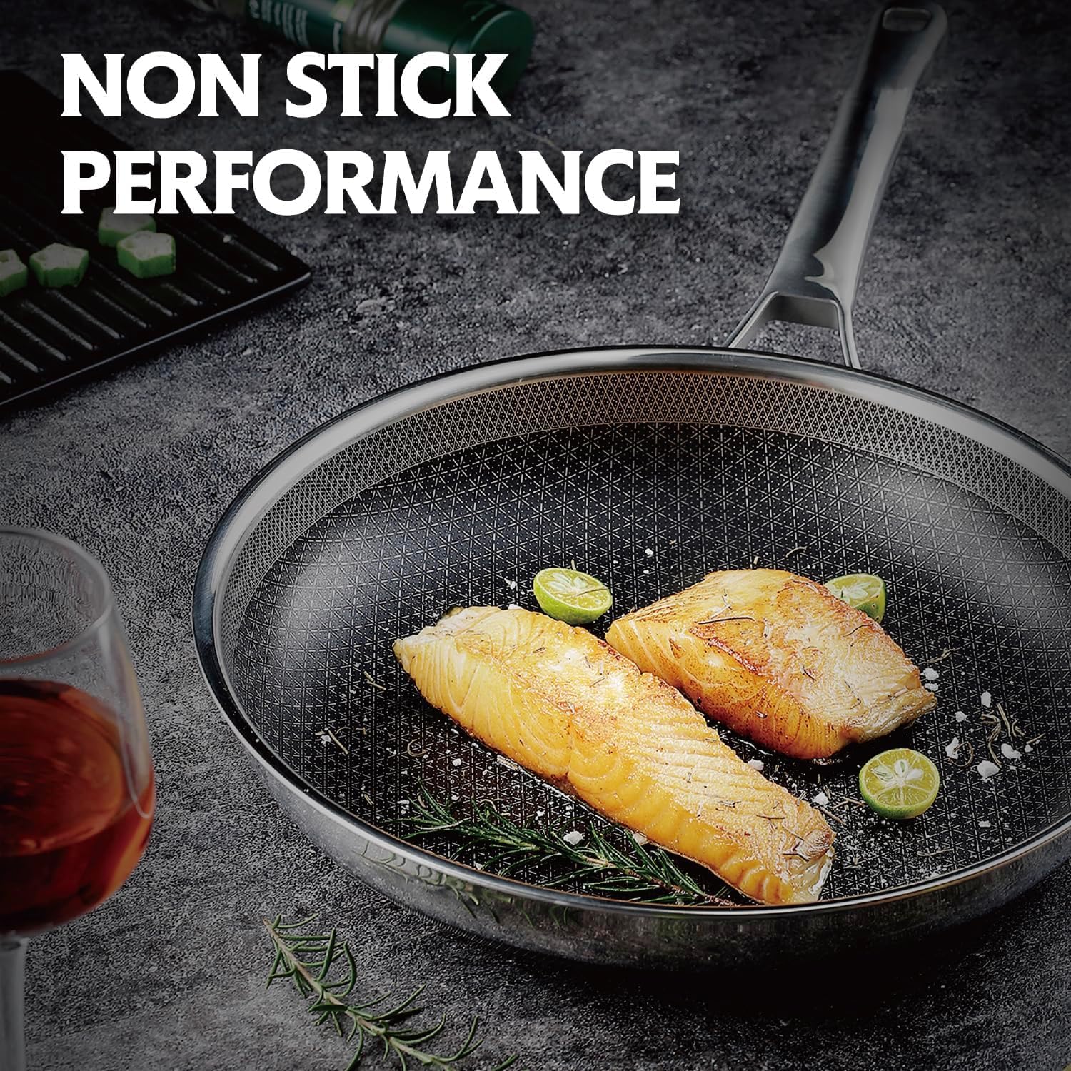 AR Mall Nonstick Frying Pan 20 CM Stainless Steel Stay-Cool Handle, Dishwasher and Oven Safe, Induction Ready, Compatible with All Cooktops (Frying PAN 20 CM) — Amazon image 9