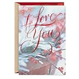 Hallmark Romantic Christmas Card for Husband, Wife, Boyfriend, Girlfriend (I Love You)