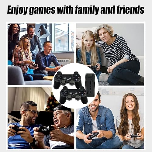 Miniatura 7 de Consola de juegos retro actualizada 2025, consola de juegos retro inalámbrica, más de 21700 videojuegos retro nostalgia, Plug & Play TV Game Stick