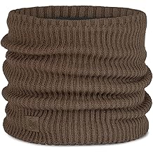 Unisex Knitted Fleece Lined Neckwarmer - Brindle Brown