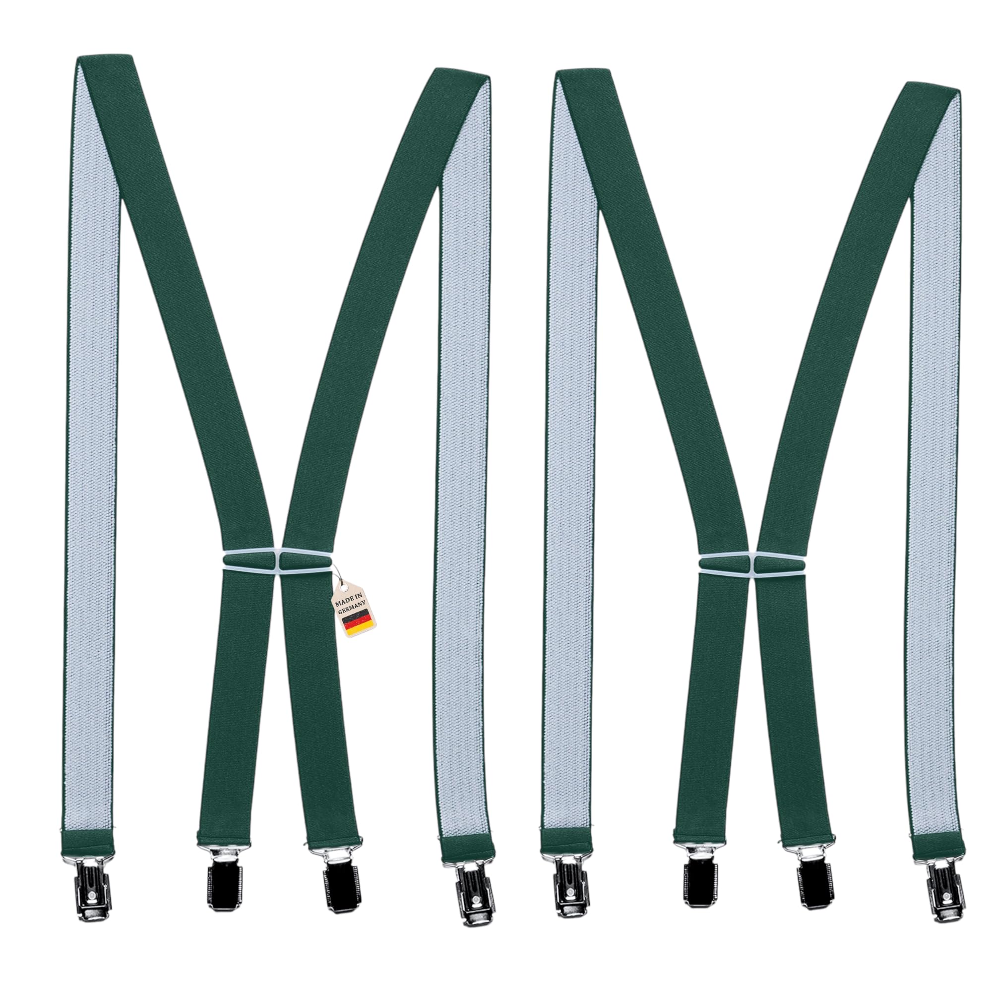 Tirantes para pantalones de esquí con 4 clips fuertes y soporte elástico ajustable en X 8