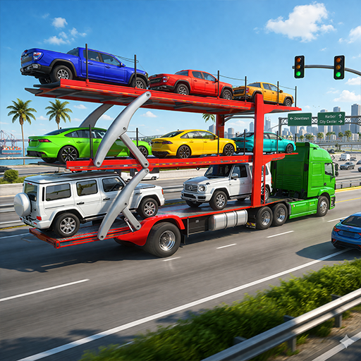 Autotransporter-LKW-Simulatorspiele - Anhänger-LKW-Autotransporterspiele - Autotransport-LKW-Spiele