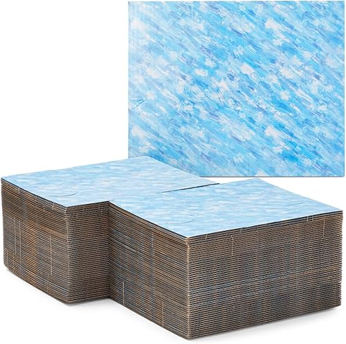 Miniatura 7 de Paquete de 100 protectores de esquina para marcos de fotos azules para arte de envío, bordes de cartón ajustables para mudanza (se adapta a marcos