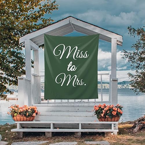 Vista 10 de Fondo de Miss to Mrs Sign, Miss to Mrs Sign, Miss to Mrs Tapestry, Miss to Mrs Banner, Miss to Mrs Banner, telón de fondo de despedida de soltera