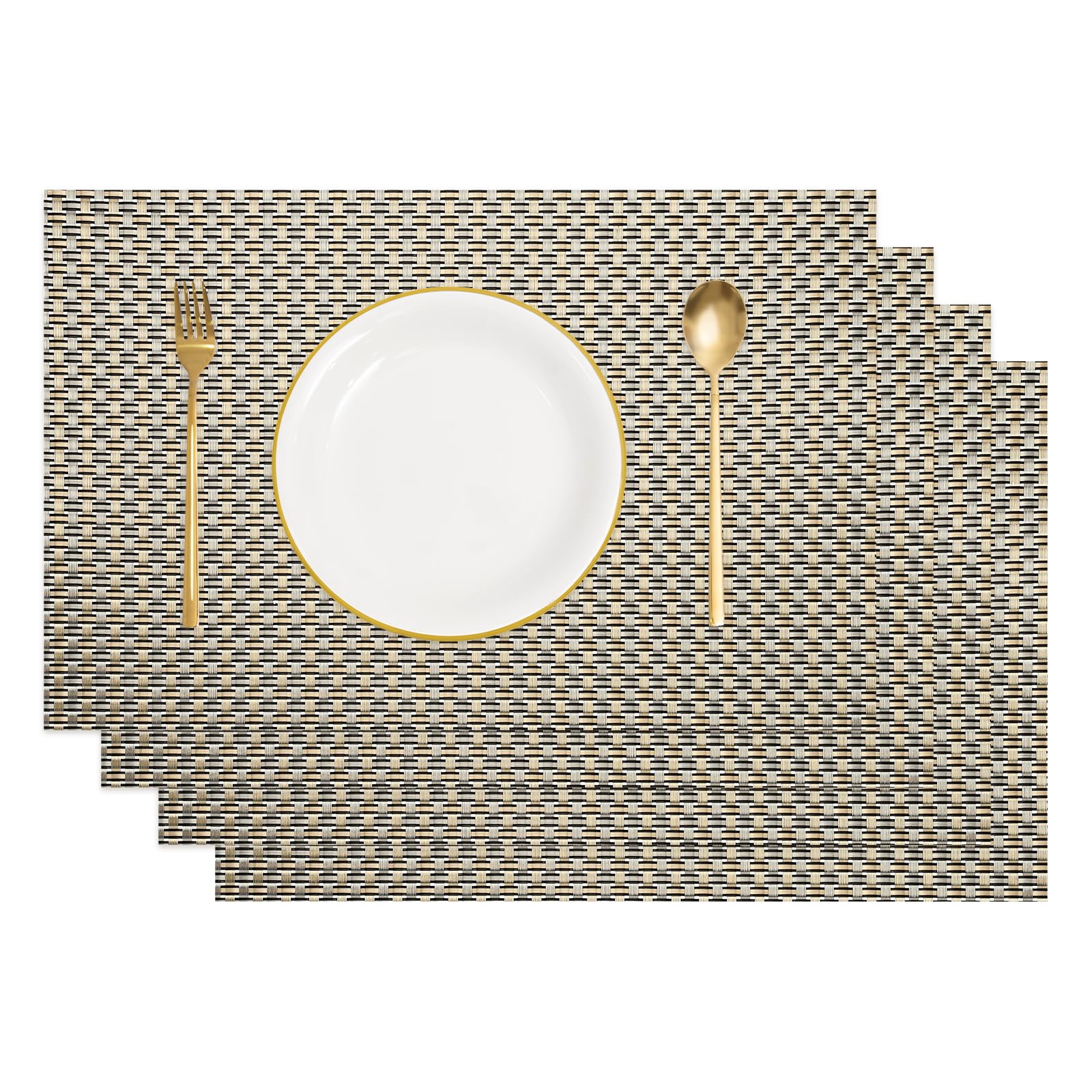Napperons antidérapants en PVC 8 plis pour protéger la table des rayures et de la chaleur