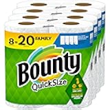 Bounty Quick Size Paper Towels, White, 8 Family Rolls = 20 Regular Rolls (Packaging May Vary)