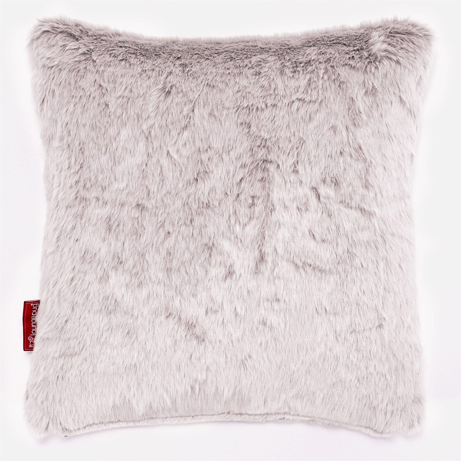 Lounge Pug Faux Rabbit Fur Scatter Cushion Dusty Pink 47 x 47 cm Decorative Pillow Filled