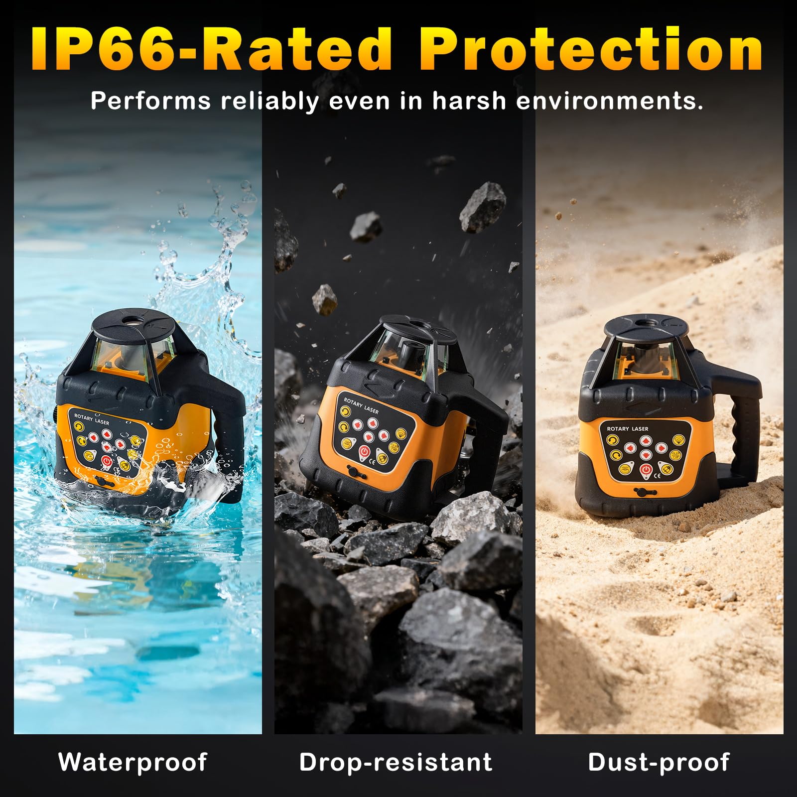 Industrial Rotary Laser Level - 2000ft Range -7