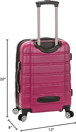 Miniatura 6 de Rockland - Equipaje Melbourne rígido y expandible de ruedas giratorias, Magenta), F145