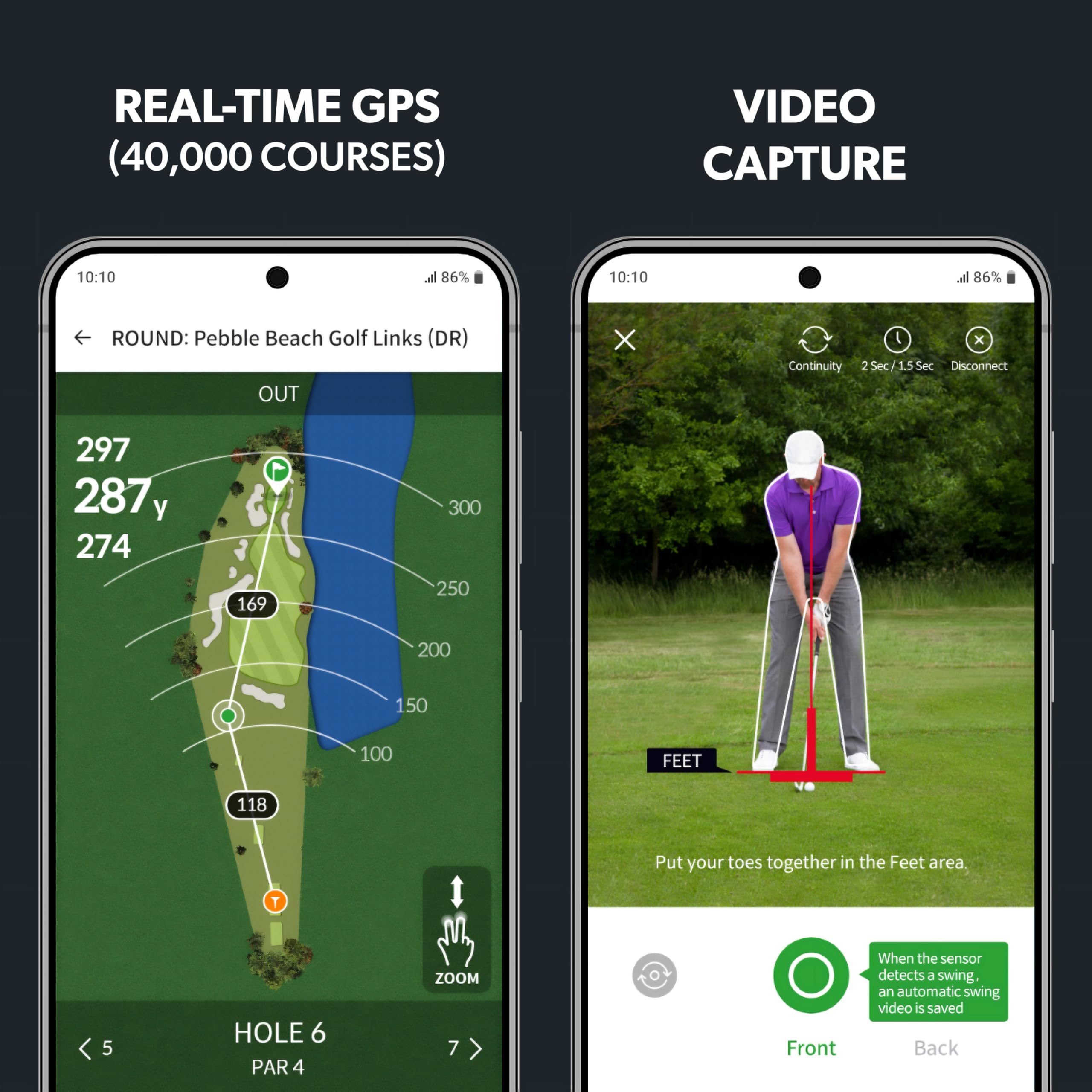 Swing Logic SLX Hybrid Mini Portable Golf Launch Monitor – Distanza della pallina da golf, velocità della palla, velocità della testa del mazzo, fattore smash, accessori da golf compatti e dispositivo