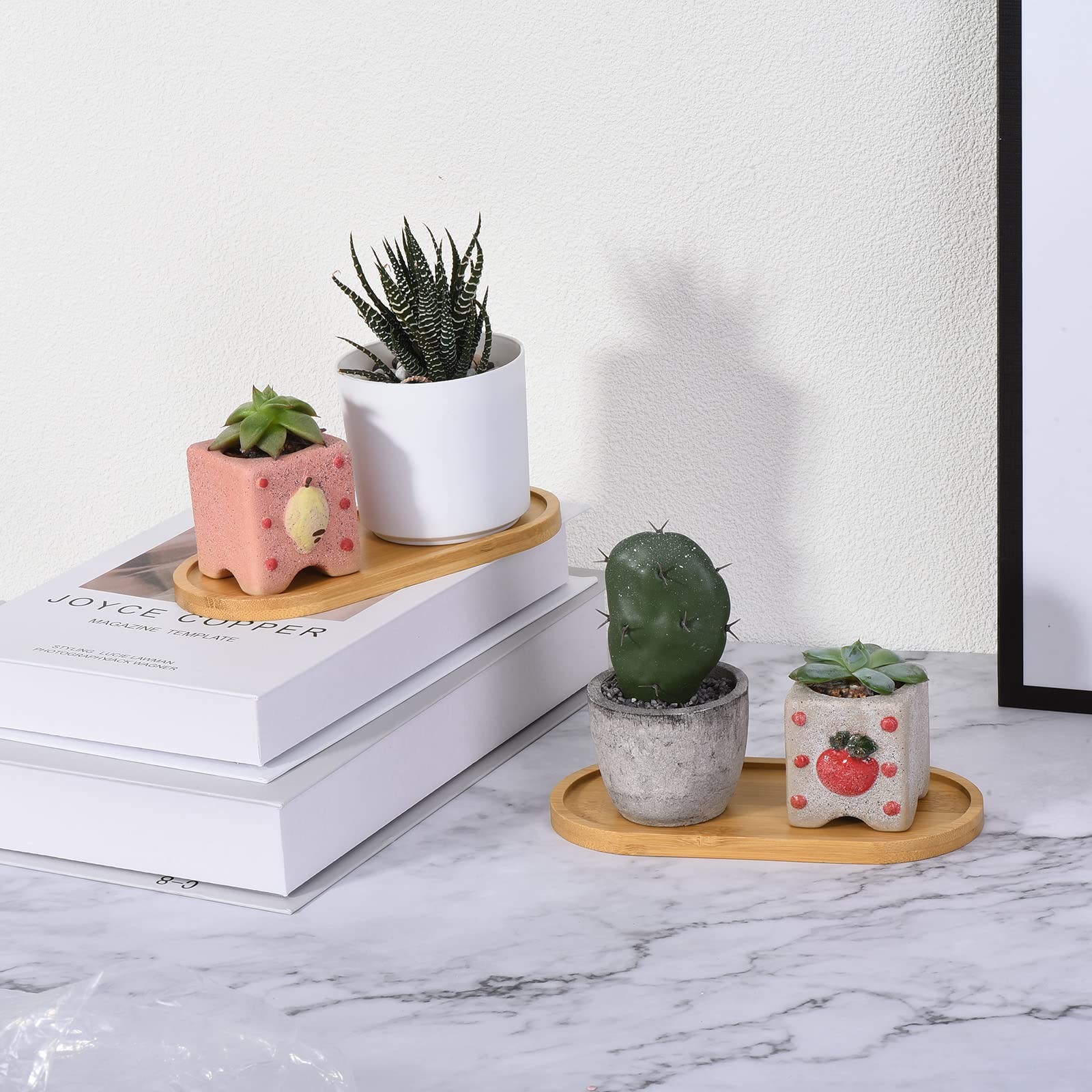 2 Pièce Soucoupes En Bambou 20cm Plateau En Bambou Rond Soucoupe Bambou Plante Plateau De Service Rond Soucoupe Pot De Fleur Bois Pour Tasses Services A The Vase Collations 84375069