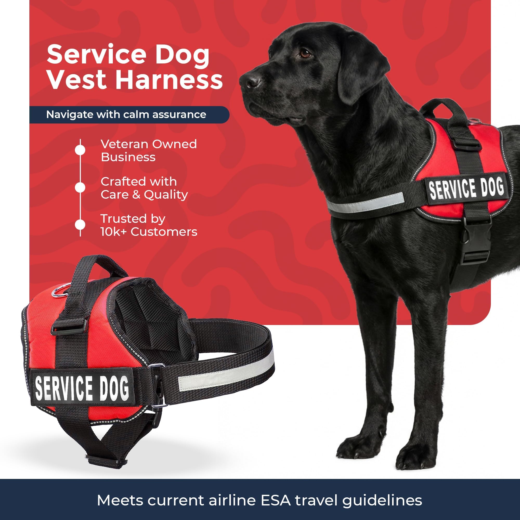 Amazon.com : Industrial Puppy Service Dog Vest Harness, Large 27