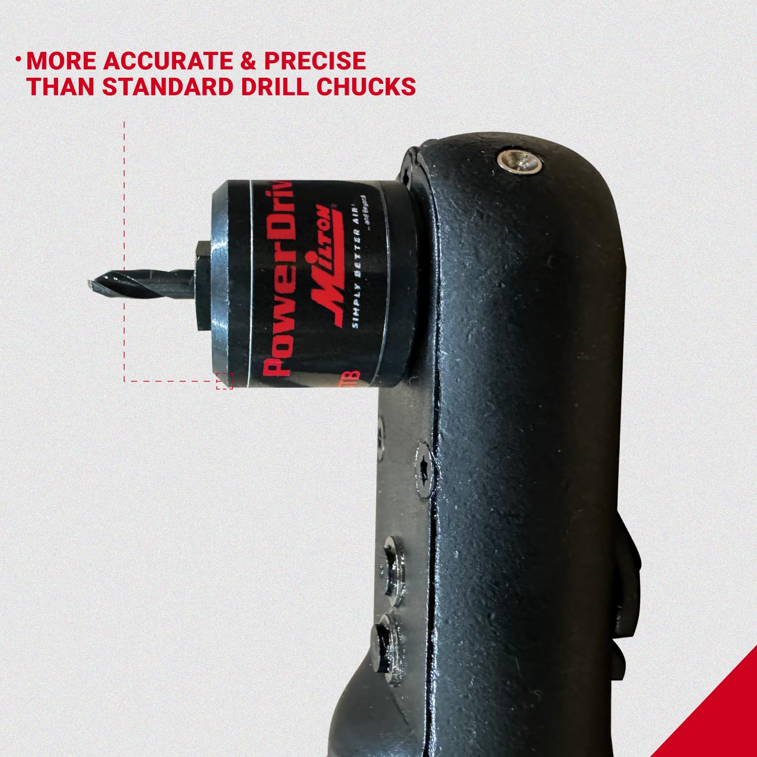 Milton PowerDrive - Adaptador de broca de 1/4 pulgadas con rosca de 1/8 pulgadas, adaptador de trinquete que se transforma en taladro de accionamiento eléctrico