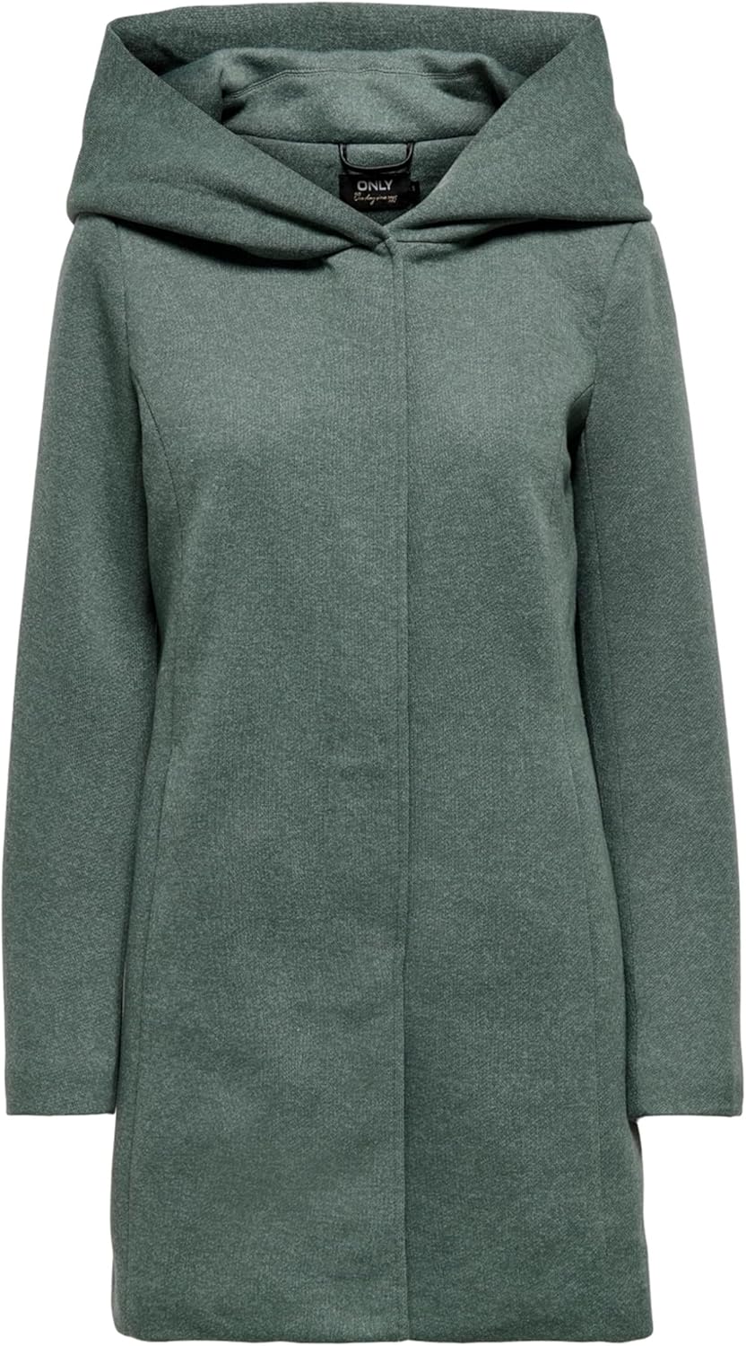 ONLY Onlsedona Light Coat Otw Noos mantel dames,Lily Pad/Detail: melange,M