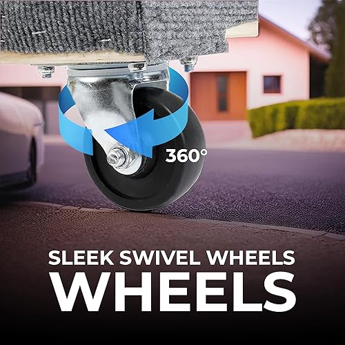 Miniatura 3 de Simpli-Magic 79545 76 x 46 cm. Mueble de madera dura para mudanzas Dolly, con ruedas giratorias Mover Dollies, 907 kg de capacidad, paquete de dos