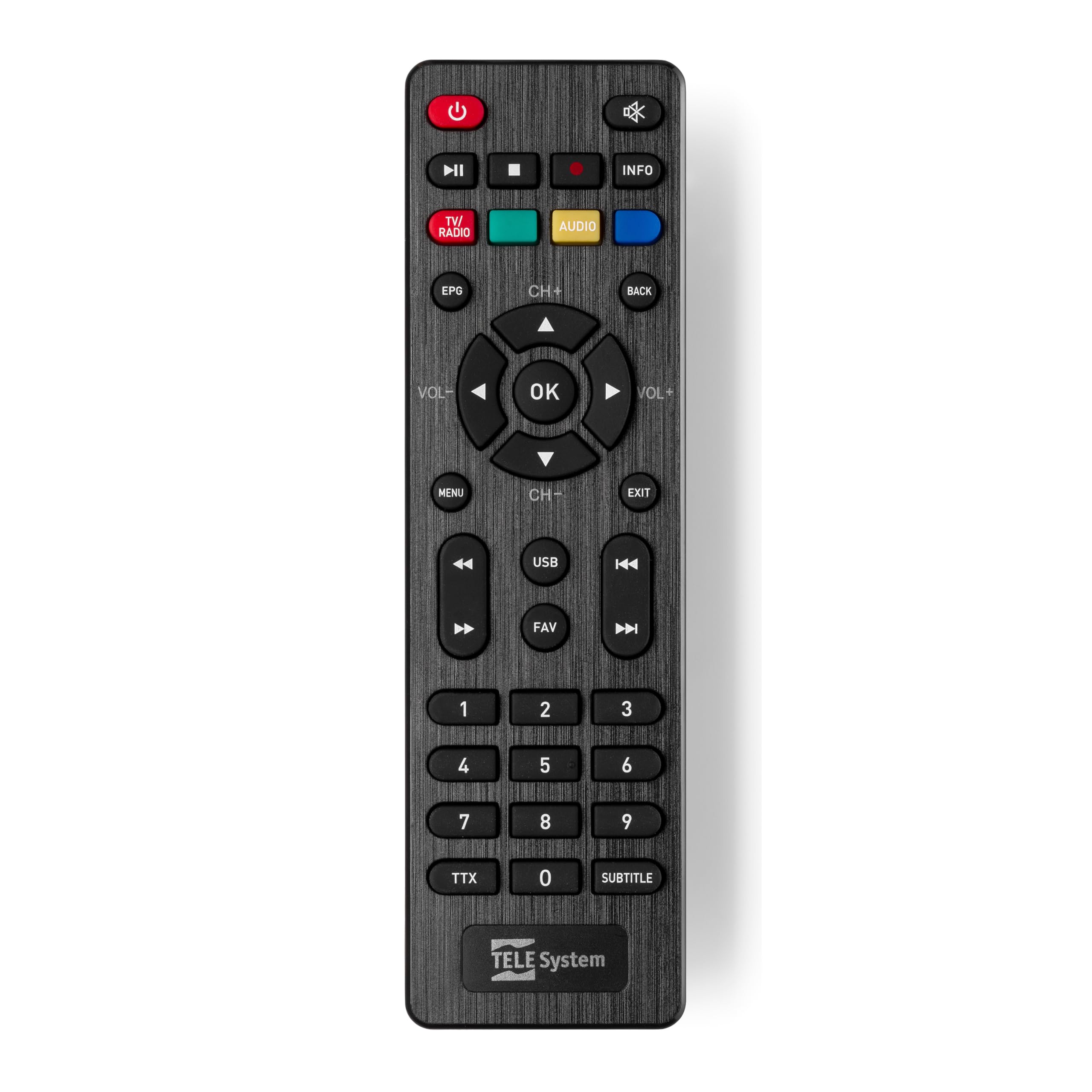 TELE System TS4020 T2S2HEVC COMBO Decodificador digital terrestre y por satélite DVB-T2/S2 HEVC HD HDR10 HLG con pantalla