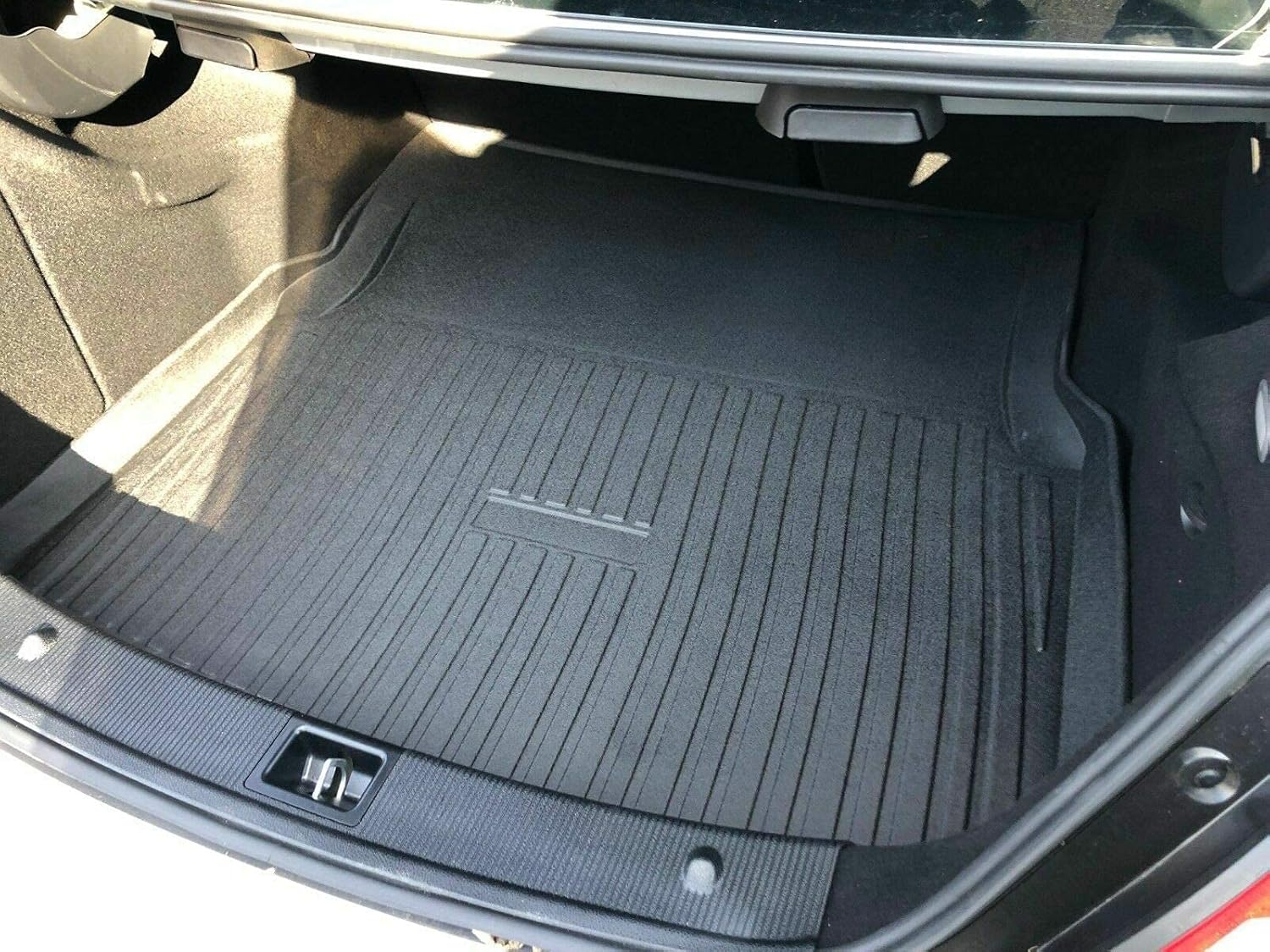 Cargo Liner - Trunk Mat for Mercedes-Benz C-Class 2008-2014 – Weather-Resistant Trunk Mats for Cars with Raised Lip – Non-Slip Car Trunk Mat Rubber – Laser Pre-Cut Design