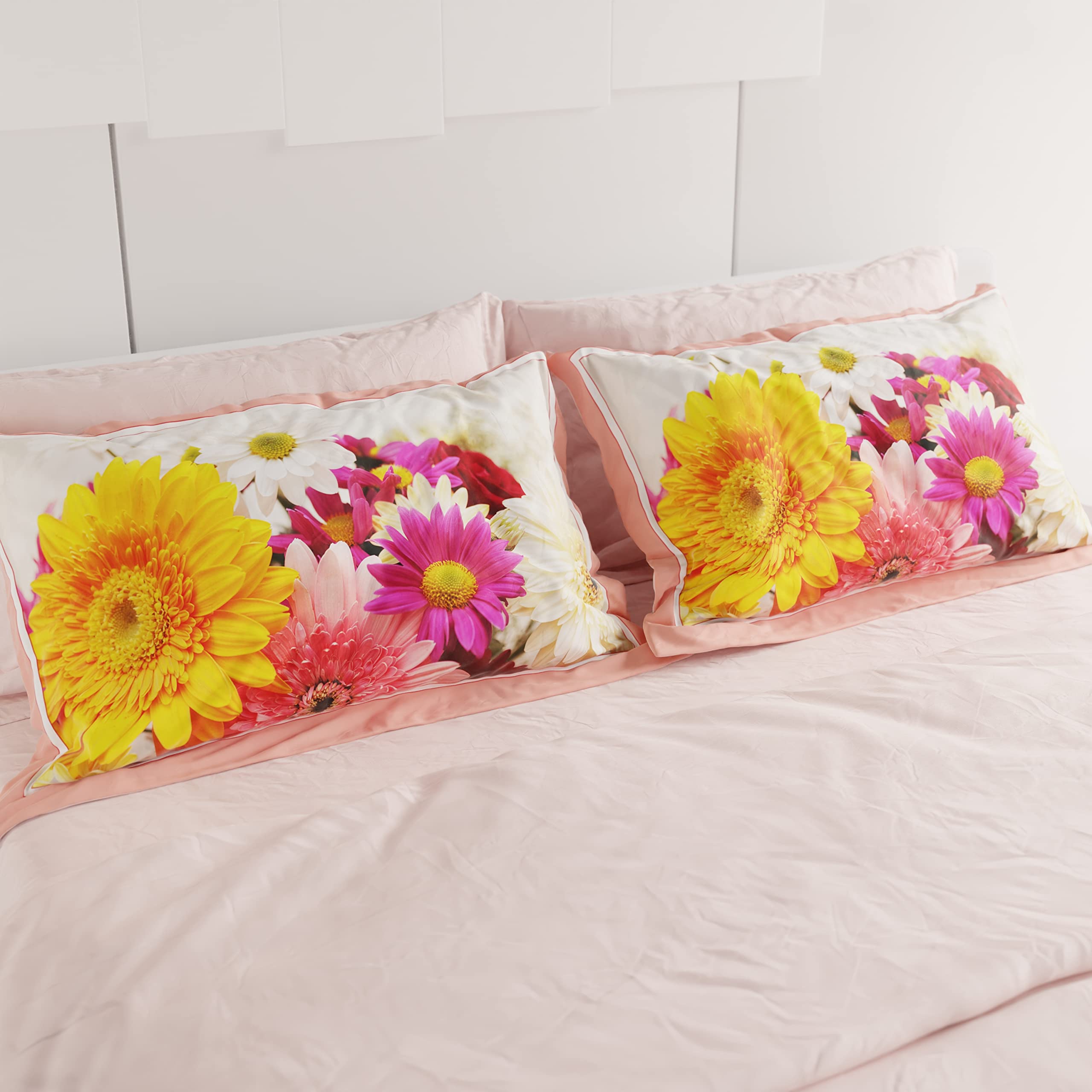 PETTI Artigiani Italiani, Bed Pillowcases, Pair of Pillowcases 50 x 80 cm, Pillow Case, Hypoallergenic Microfibre Pillowcases - Image 2