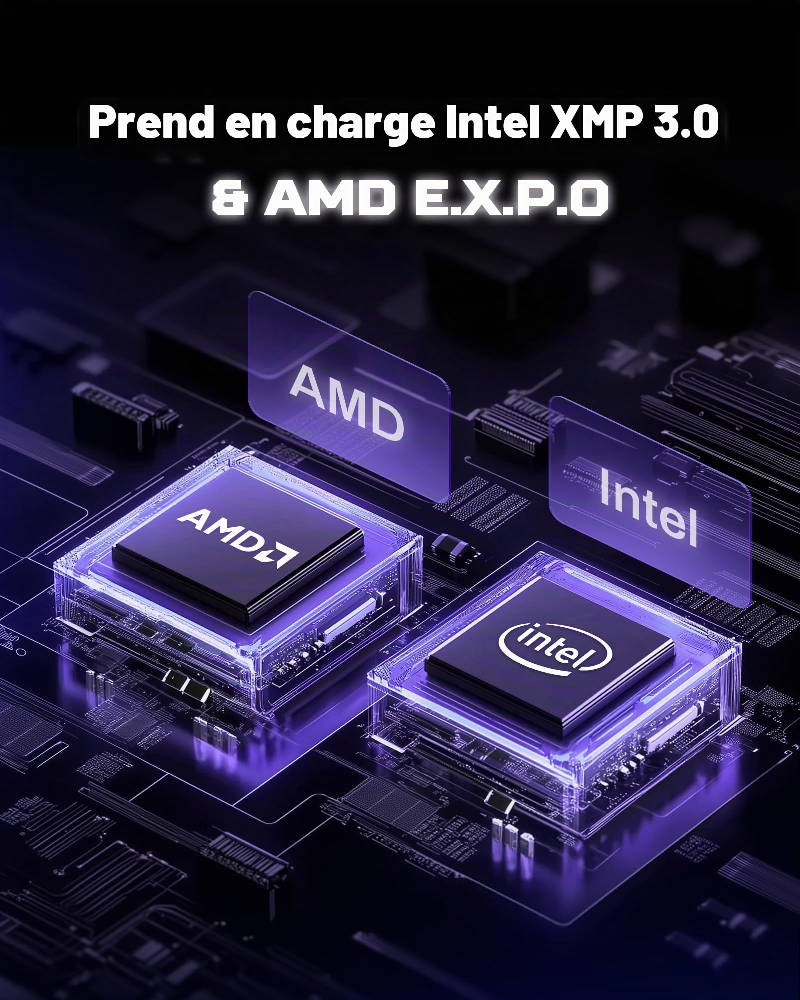 Acer Predator Pallas II mémoire RAM DDR5 32Go (16Go x 2) 6000MHz CL36 - Intel XMP 3.0 & AMD Expo - Mémoire de Travail pour Ordinateur de Jeux PC - Noir