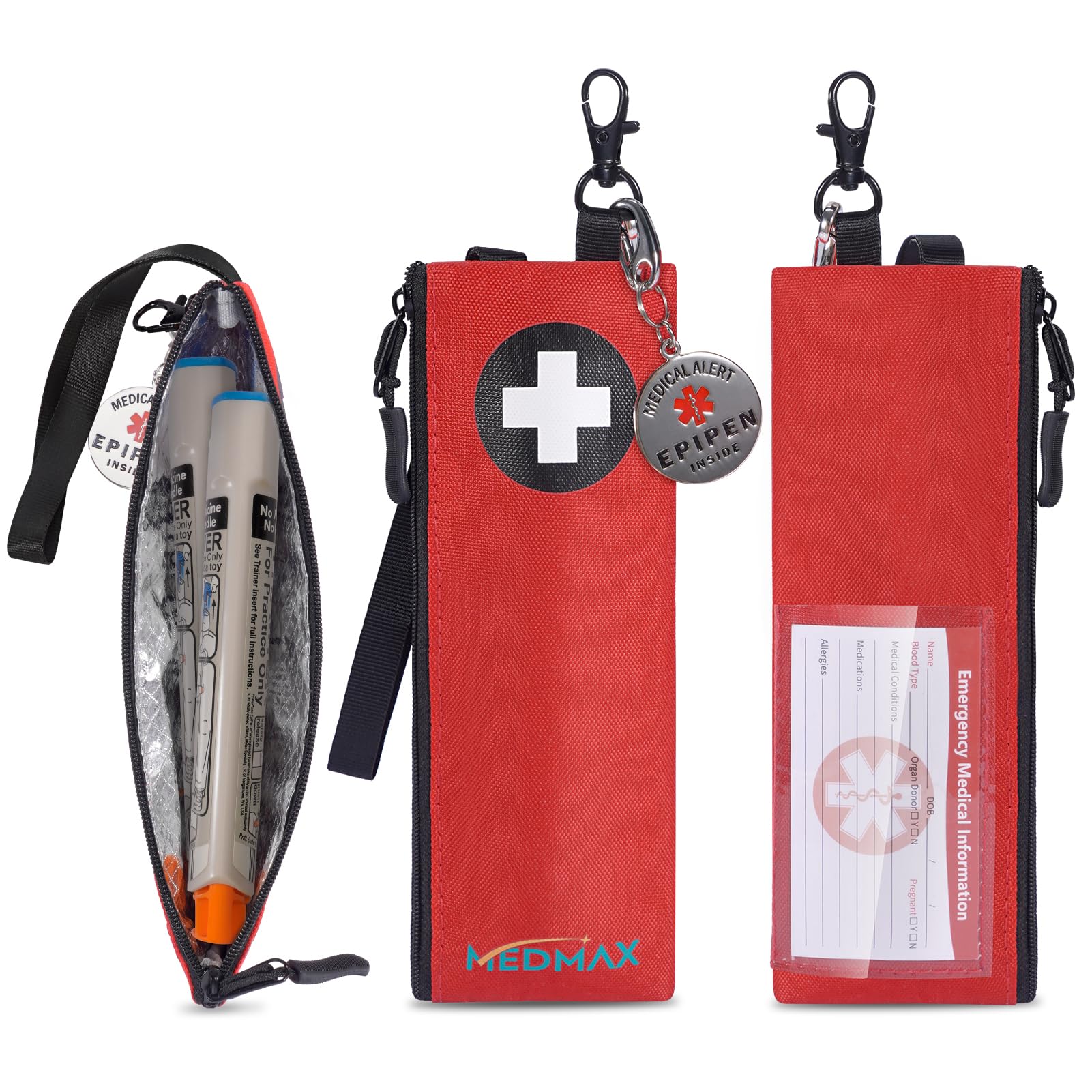 Amazon.com: MEDMAX 1 Pack Insulated Slim EpiPen Carry Case with