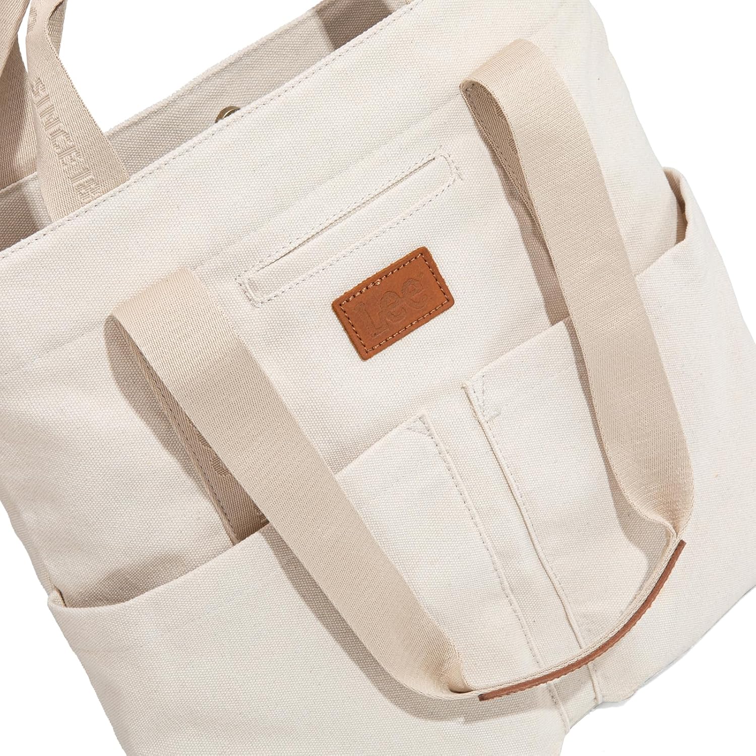 Montana West x Lee Canvas Tote Bag for Women with 2 Front Pockets Top-Handle Handbag & Shoulder Bag - Image 6